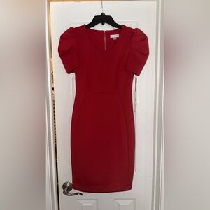 Calvin Klein Bold Red Mini Dress